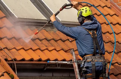 Démoussage et hydrofuge de toiture à Aubas